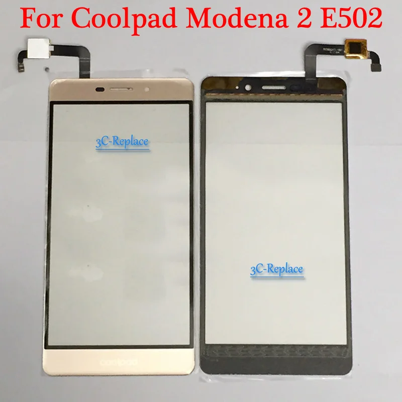 

5.5" High Quality Tested panel Touch Screen Digitizer For Coolpad Modena 2 E502 Replacement mobile phone parts black gold White