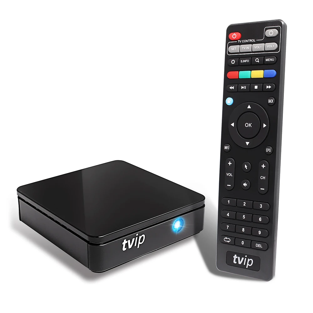 TVIP 415 لينكس مربع التلفزيون الذكية Amlogic رباعية النواة 2.4G 5G ثنائي الموجات WiFi دعم مطارد M3U IPTV البوابة H.265 1080 P HD تعيين كبار مربع