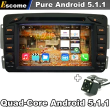 Pure Android 5.1 Car DVD Player For Mercedes Benz W163 W203 W210 W463 With WIFI Radio Capacitive GPS Navigation Rear View Camera
