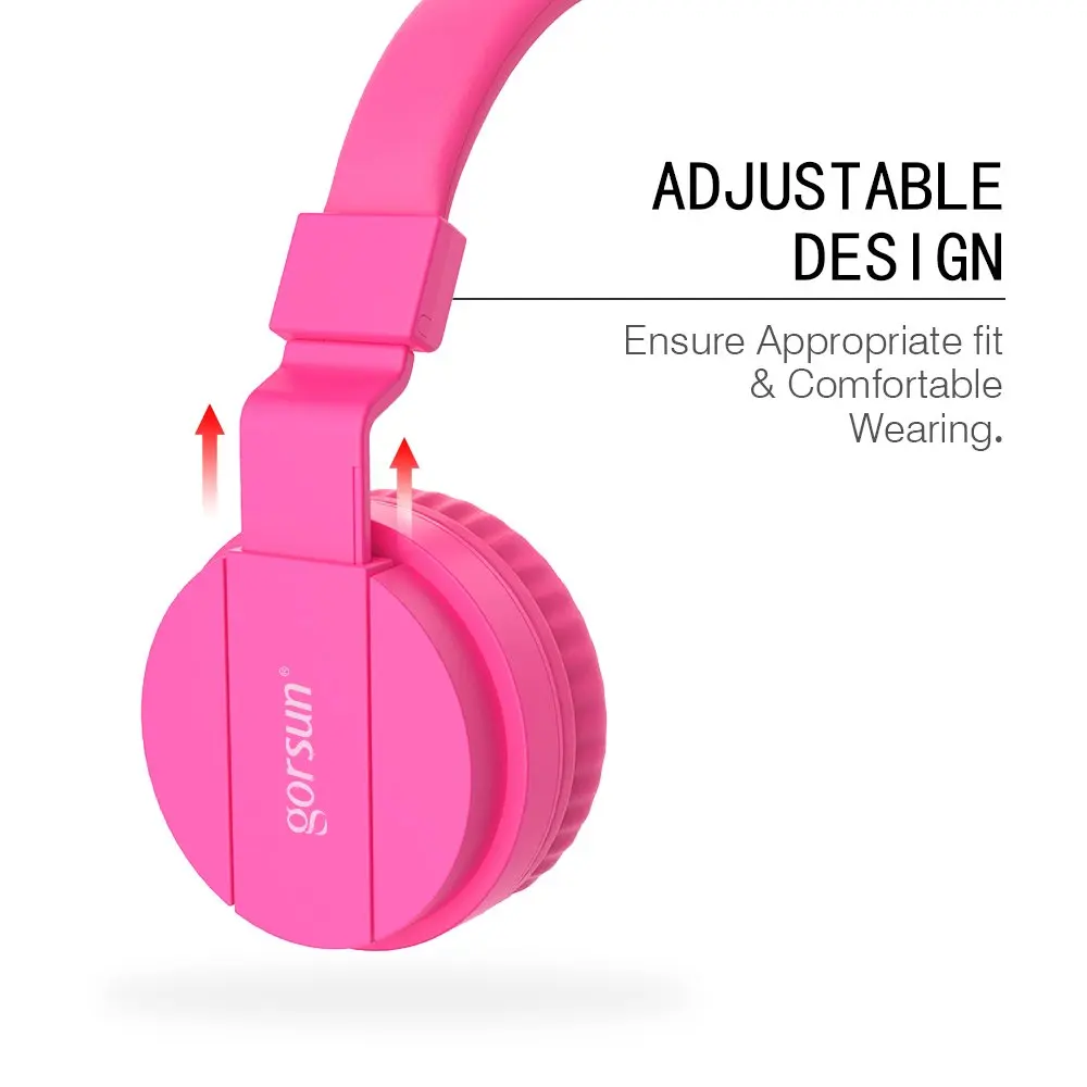BASS Lightweight Stereo Foldable Wired Headphones for Kids Adjustable Headband Headset Earphones iphone Computer Andriod | Электроника