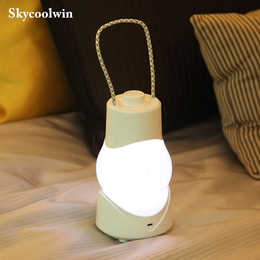 Skycoolwin портативный usb-динамик светодиодный ночник настольная лампа для детской прикроватной спальни