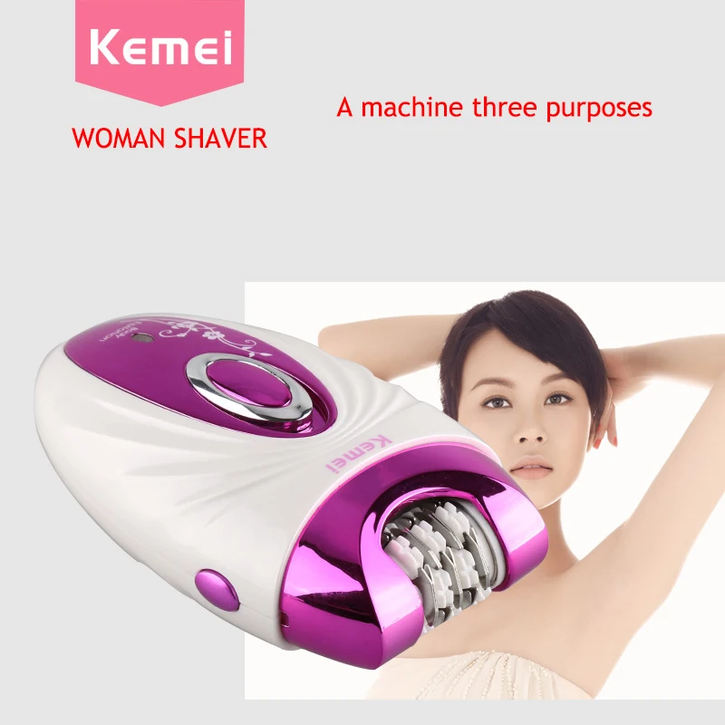 KEMEI 3 in 1 Multifunction Epilator Women Depilation Depilador Feminino