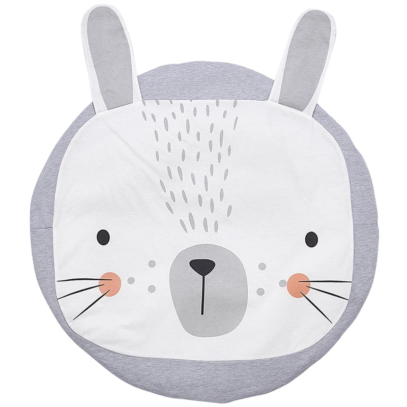 

Baby Blanket Play Mat Rabbit Lion Game Mat Kids Crawling Cotton Soft Baby Climbing Carpet Children's Room Decoration