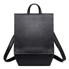 Fashion Male Genuine Leather Backpacks Business Casual Men Shoulder Bags Travel Backpack for Women School Bags for Girls Boys new men business casual backpacks for school travel bag black pu leather men s fashion shoulder bags vintage boys men backpack