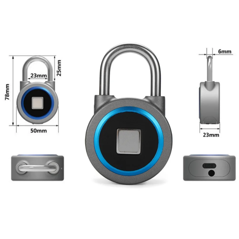  Golden Security Portable Smart Waterproof Keyless Lock APP Control Android IOS Phone Bluetooth Fing