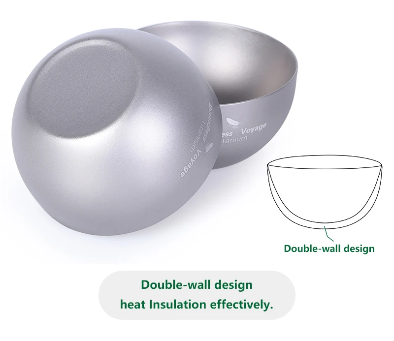 Безграничный Вояж, титановая чашка с двойными стенками, кружка для путешествий, кемпинга, пикника, вина, чая, кофе, алкоголя, виски, посуда для напитков