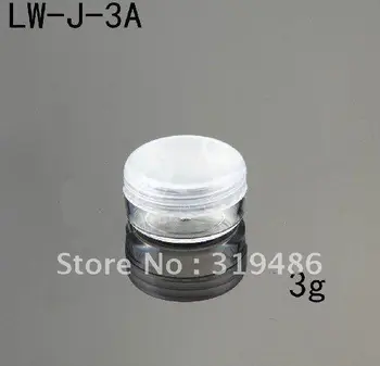 

300pcs/lot facory wholesale with high quality,3g Cream Box, Cosmetic Jars, Mask Repacking Box,Refillable Bottles LW-J-3A