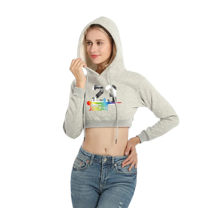 Women's New Hoodies 23 Printing High Quality Womens Hoodies Fashion Brand High Street Casual Jogger Sportswear Women Sweatshirt