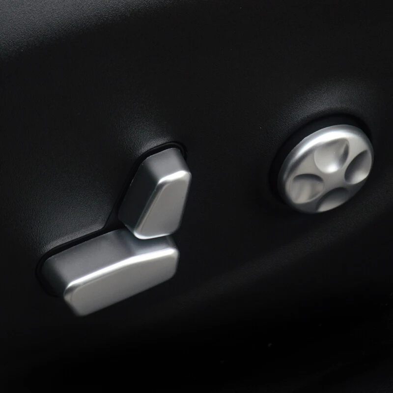 

ABS Chrome FOR Jeep Cherokee KL 2014 2015 2016 2017 2018 Car Seat Control Adjustment button switch frame Cover Trim