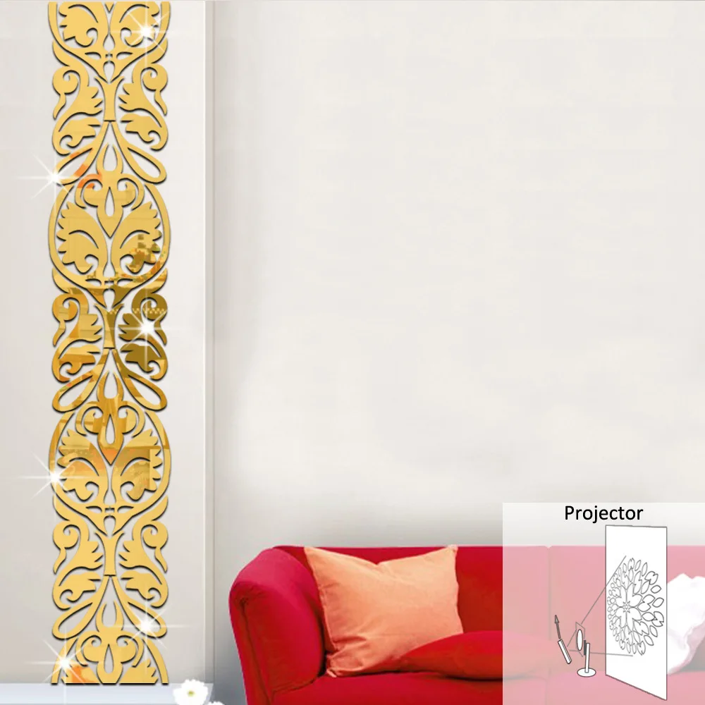 Зеркальная акриловая Настенная Наклейка сделай сам|sticker mural|decoration living roomhome decor room |
