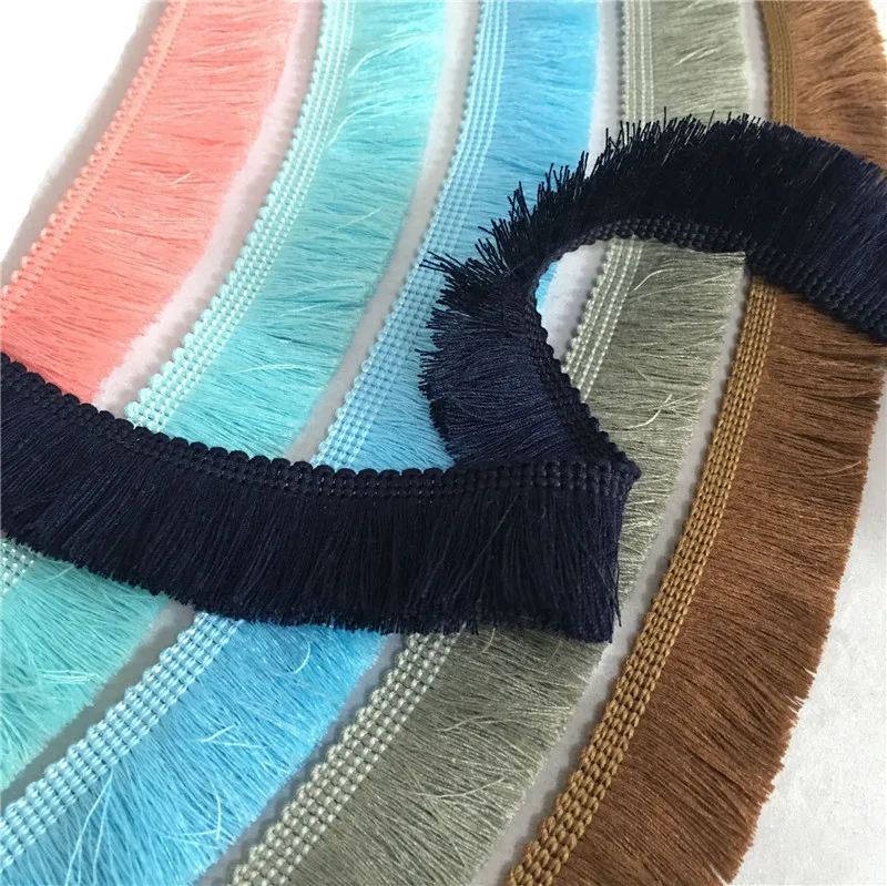 2 yards Sewing Decoration Cotton Fringe Tassel Trim Thin Lace 7LS74in
