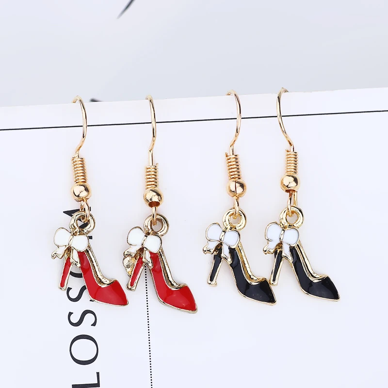 Женские серьги подвески на высоком каблуке 4 цвета|metal tassel earring|dangle drop earingsdangle earrings