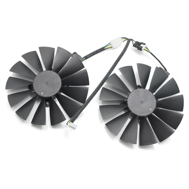 95 мм шарикоподшипник GPU кулер видео вентилятор Замена для ASUS RX580 8G O8G/4G GTX 1070Ti 1080Ti P11G