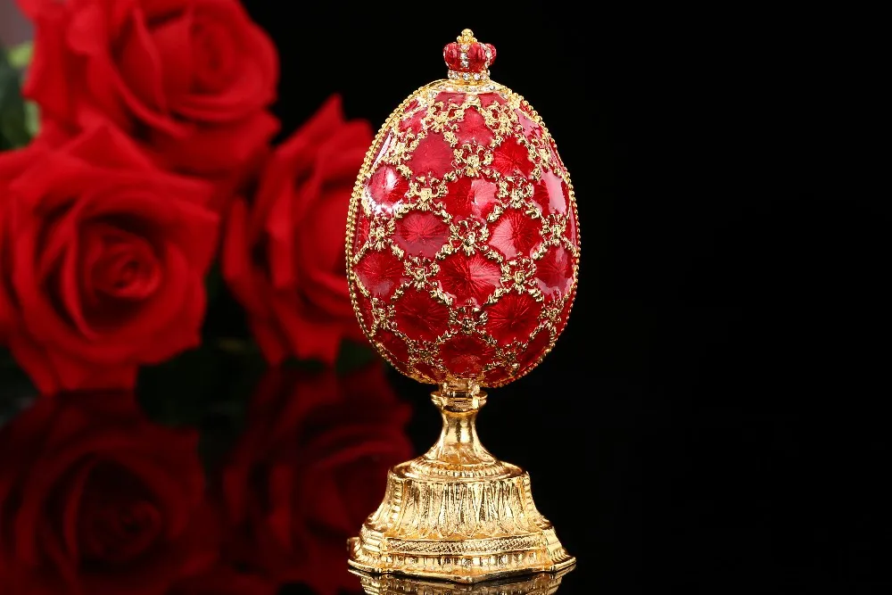 QIFU Россия популярное красное Яйцо Фаберже и миниатюрный замок для подарков