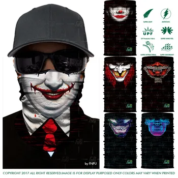 

Joker Batman Half Face Mask Cycling Ski Super Hero Headwear Bandanas Windproof Magic Scarf Neck Gaiter Seamless Balaclava