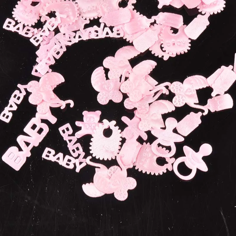 

100pcs/lot mix Pink Baby pattern cloth Patch Applique Scrapbooking Craft Sticker Non-woven Patch DIY Sewing CP1913