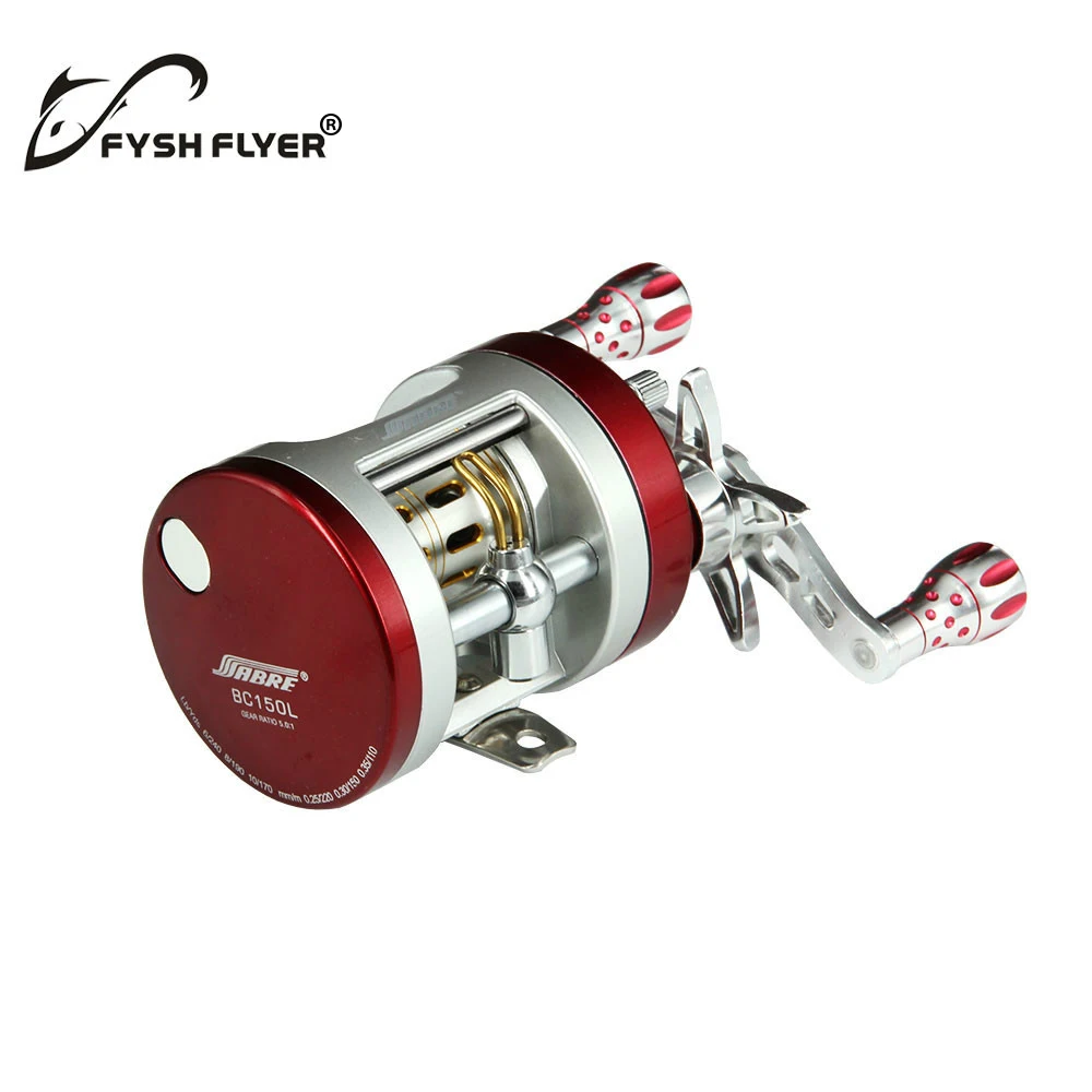 

SEAHAWK-BC Light Al Alloy Body Cover ,One-Way Clutch Ball Bearing Fishing Reel,10+1BB,Red And Silver