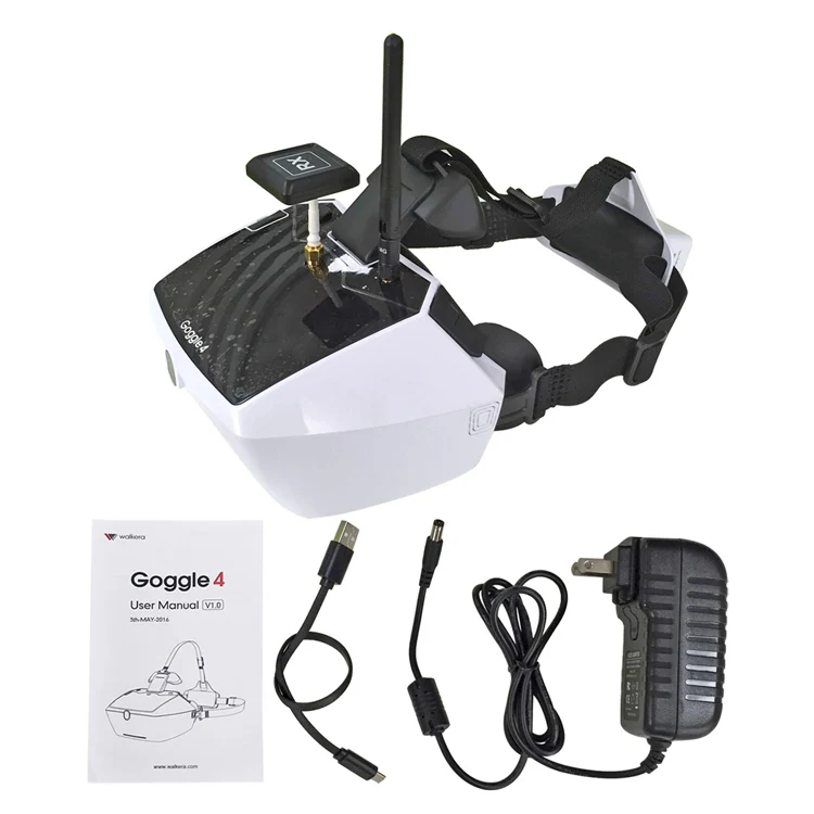 Walkera Goggle 4 Fpv видео очки 5 8G 40CH с &quotHD большим экраном гоночный Дрон воздушные 3D для