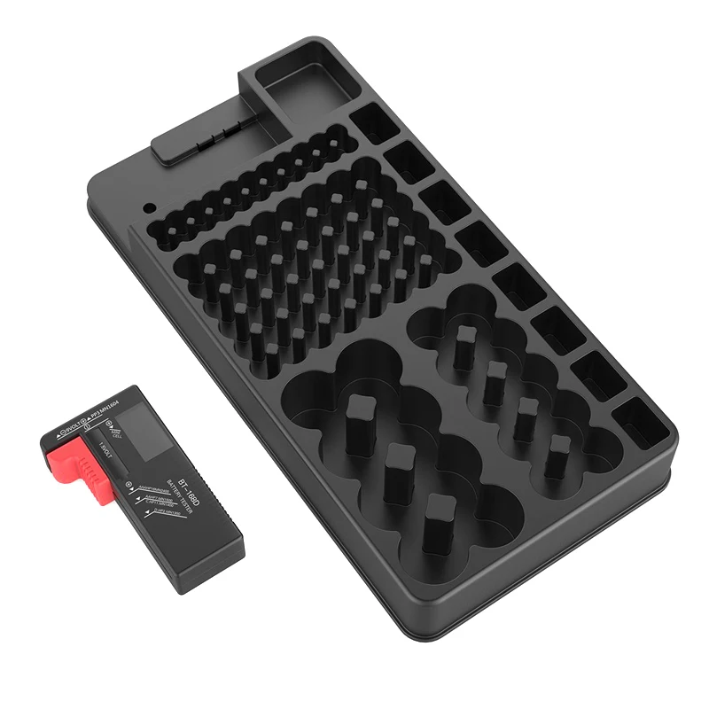 

New Hot Battery Organizer Case Storage Box Can Contain Batteries with Removable Tester