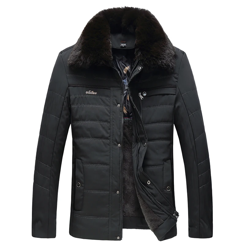 

HCXY Winter Jackets men casual bussiness Thick Warm Parkas Mens Casual Outwear Coat male