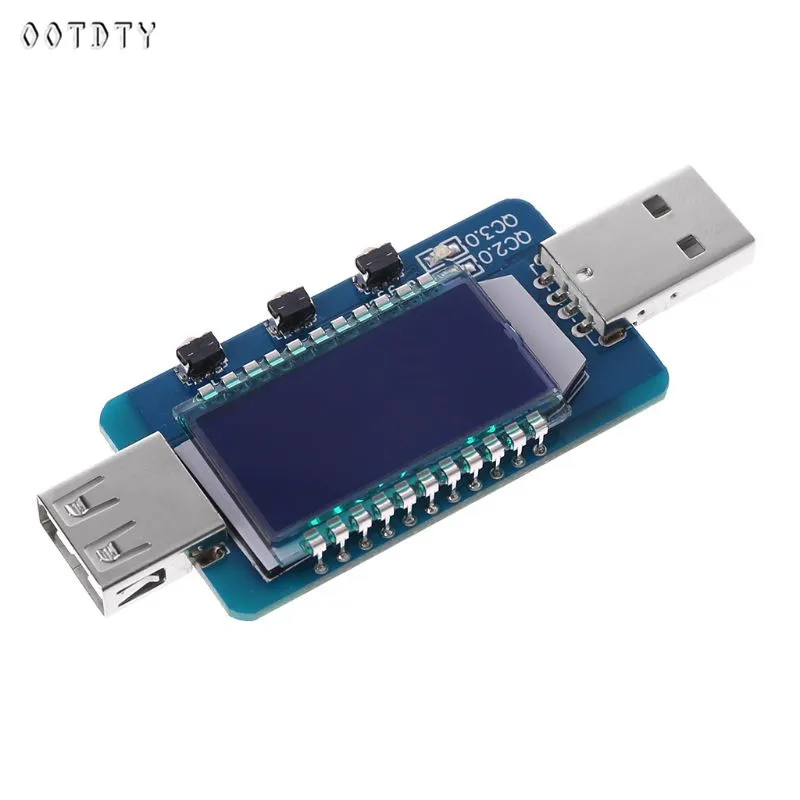 OOTDTY QC2.0/QC3.0 триггер USB цифровой электронный скам банк питания быстрое зарядное устройство триггер w/измеритель напряжения тока