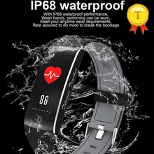 Смарт-браслет сердечного ритма мониторинг кислорода в крови IP68 водонепроницаемый цветной экран Смарт-браслет браслеты для IOS и Android телефонов