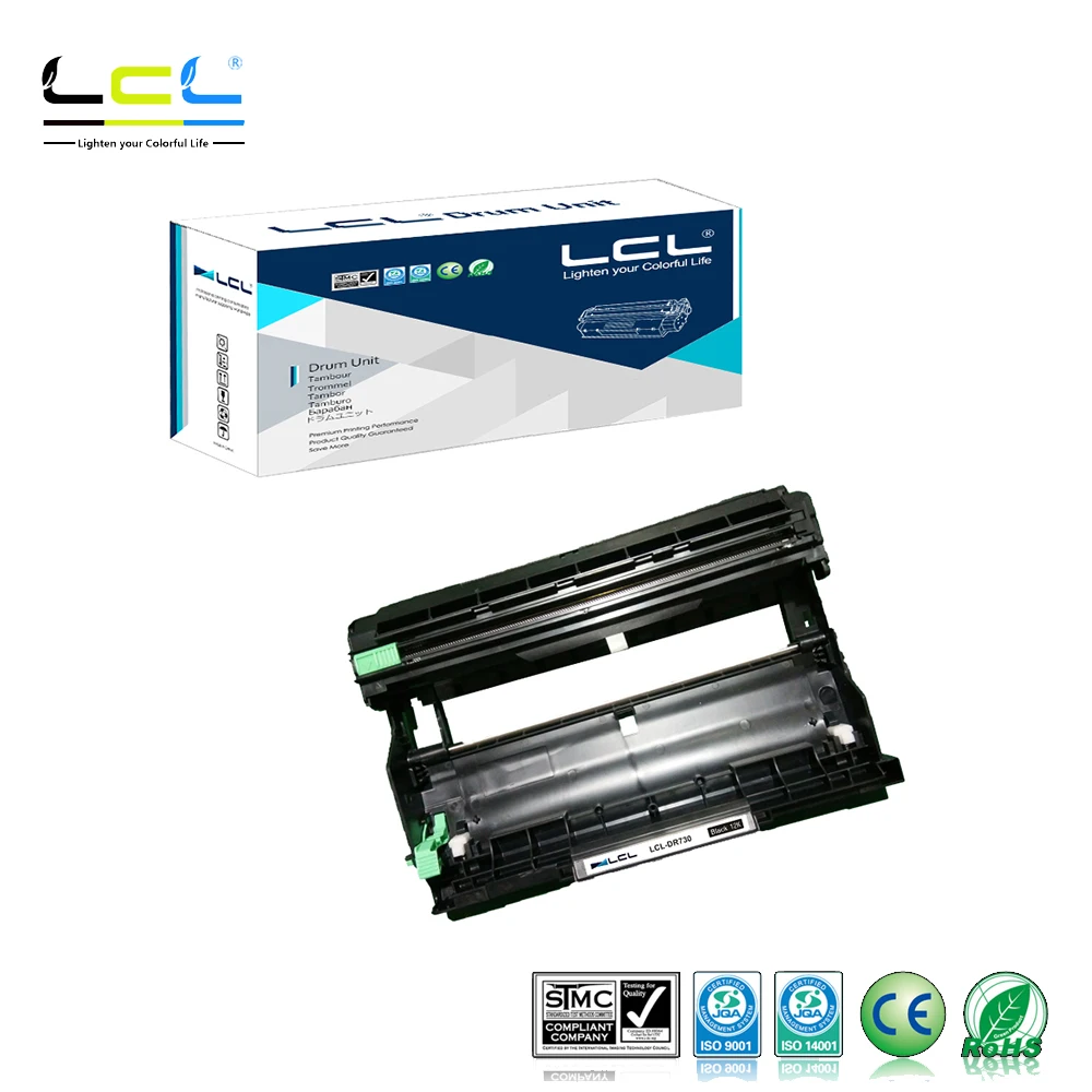 LCL DR730 DR-730 12000 страниц (1-Pack Black) барабанный блок совместим с Brother HL-L2350DW HL-L2390DW HL-L2395DW |