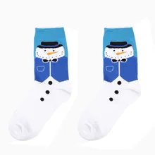 Женские спортивные носки для занятий на открытом воздухе, удобные гольфы для бега, рождественские носки