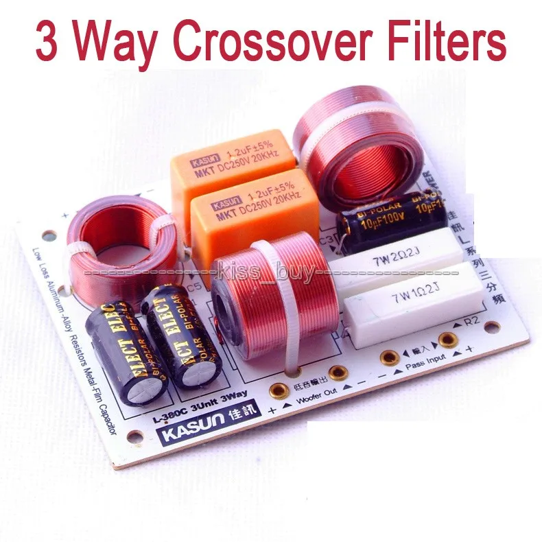 200w Multi Speaker 3 Unit Audio Frequency Divider 3 Way Crossover