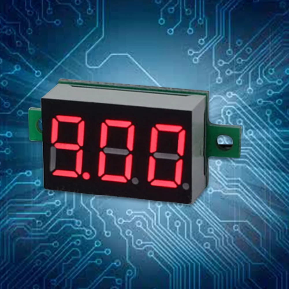 Цифровой вольтметр Амперметр DC4.5 30V TwoLine светодиодный двойной дисплей Напряжение