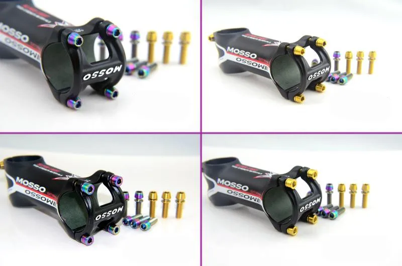 6 шт./лот титановые Ti M5 x 16 18 20 мм шестигранные конические болты с шайбой винт для