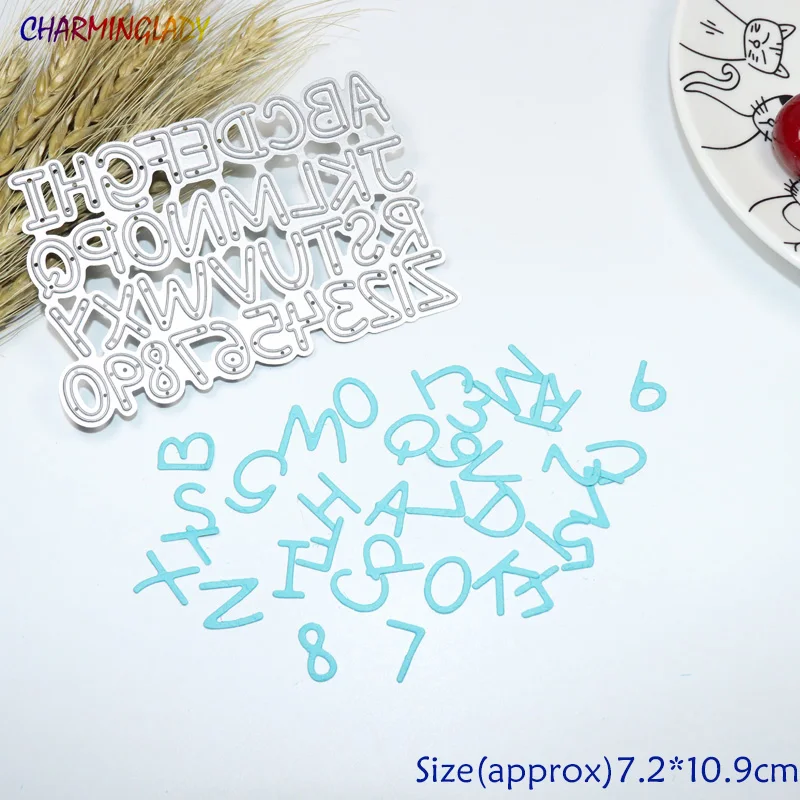  English letter DIY stencil cut dies Scrapbook frame envelope invitation decorate ABC metal cutting  - 32839529085