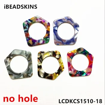 

New arrival! 37x35mm 50pcs/lot bright acetic acid imitate marble geometric-shape charm for earring/Jewelry DIY(As shown)