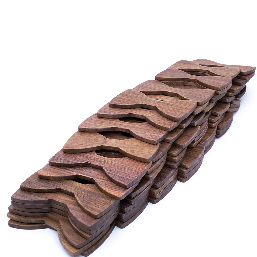 Полуфабрикаты 100 шт деревянный галстук-бабочка детский размер 10 см* 4,7 см