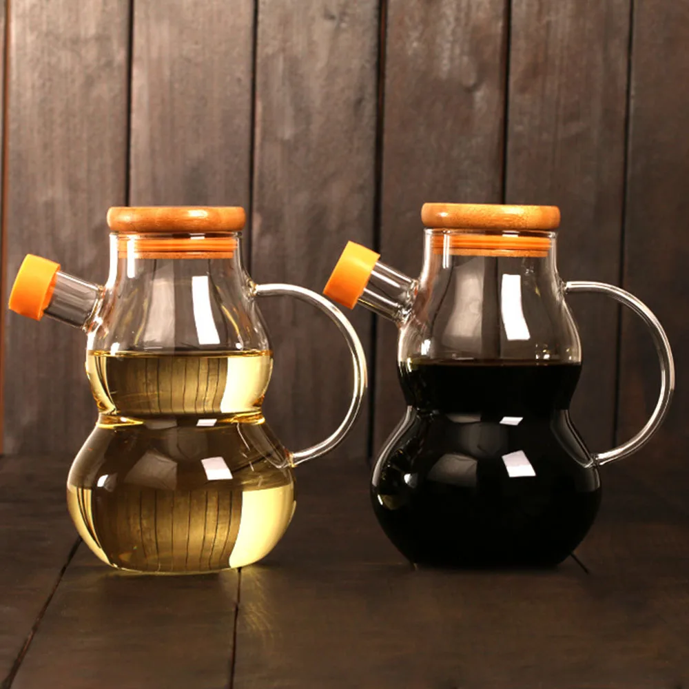 Стекло оливковое масло уксус горшок диспенсер бутылка может Cruet прозрачный хранения бутылочки масла и уксуса контейнер для соуса кухня инструменты