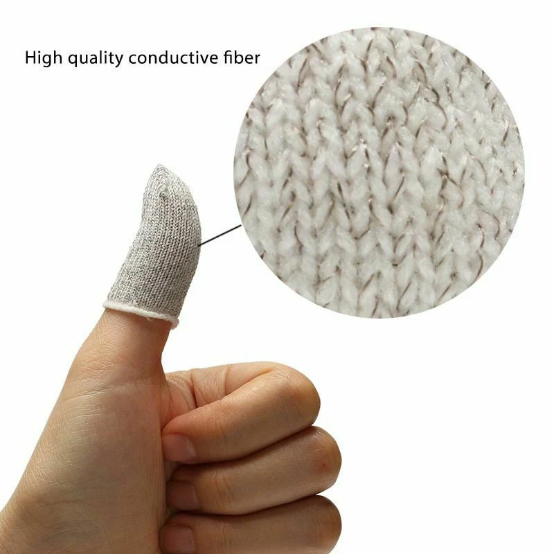  10Pcs Mobile Finger Sleeve Sensitive Game Controller Sweatproof Aim Keys for PUBG HSJ-19