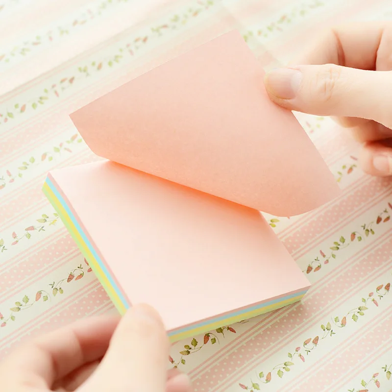 

76*76mm Pocket Memo Pad Sticky Notes Notebook Stationery School Office Accessories Supplies Weekly Planner Agenda Sticker Gifts