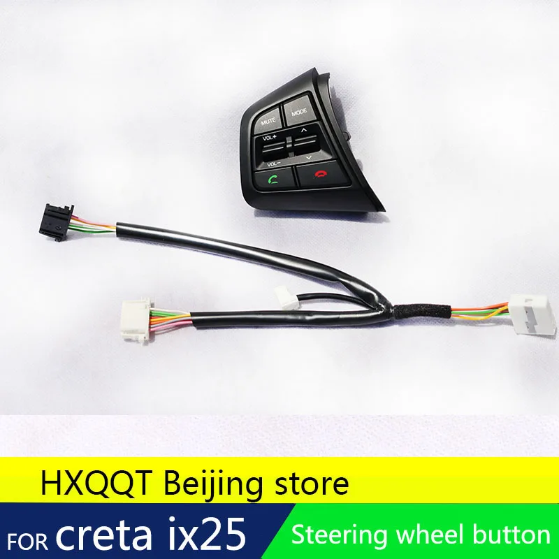for Steering Wheel For Hyundai ix25 creta 2.0 1.6 Buttons Bluetooth Phone Cruise Control Remote Control button left music button