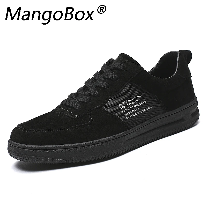 

Men's Casual Flat Shoes 2018 Spring Autumn Breathable Slip on Student Flat Shoes Black Brown Three Colors Optional Best-selling