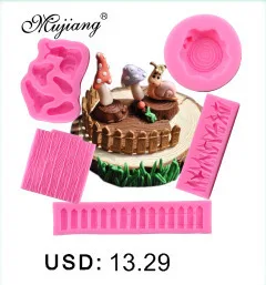 Mujiang пеньковая веревка, жемчужные инструменты для украшения тортов из мастики, свадебный торт, кайма, силиконовая форма, Сахарная паста, конфеты, шоколадные формы XL451