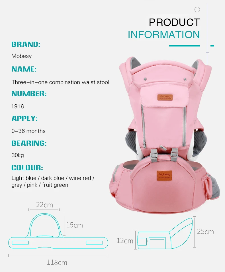 Ainomi Porte Bebe Ergonomique Sac A Dos Pour Nouveau Ne Prevention Des Jambes De Type O Echarpe Kangourou Aliexpress