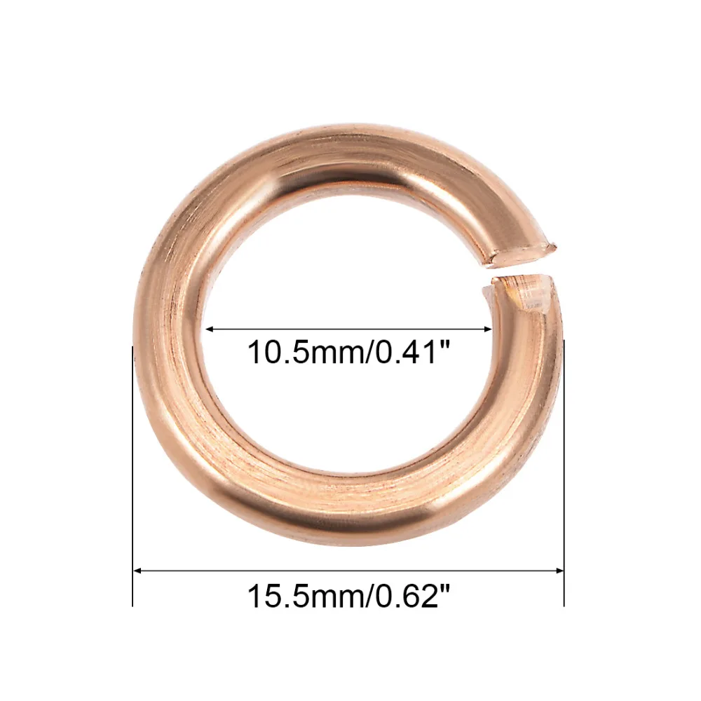 Uxcell 5 шт. медь плоские шайбы 10,5x15,5x2,5/12,8x18,5x3 мм шайба для болт машины мебель или другие вещи прокладки