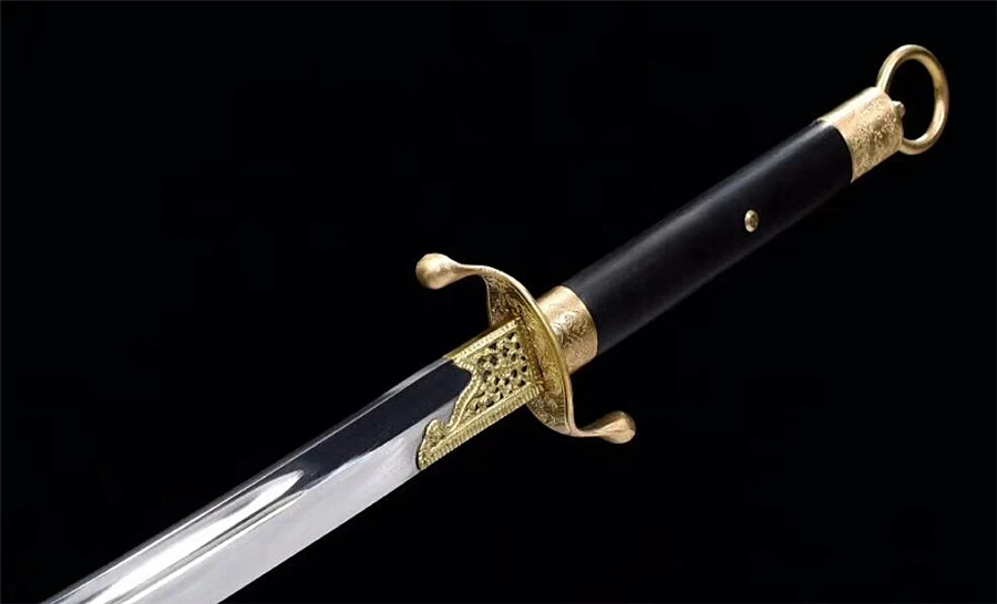 Battle Ready Chinese Tradition WuShu Dao Sword Katana Tai Chi Knife Clay Tempered T10 Folded Steel Blade Very Sharp Copper Fitt