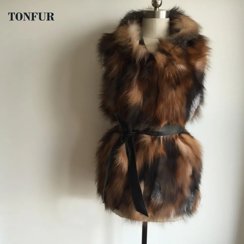 Fourrure Capuche 100 Avec Naturel Capot crystal Femmes Garniture Pour Cristal Natural Mode Renard Dah399 Gilet Pur Match De Réel Hvxq1pIv