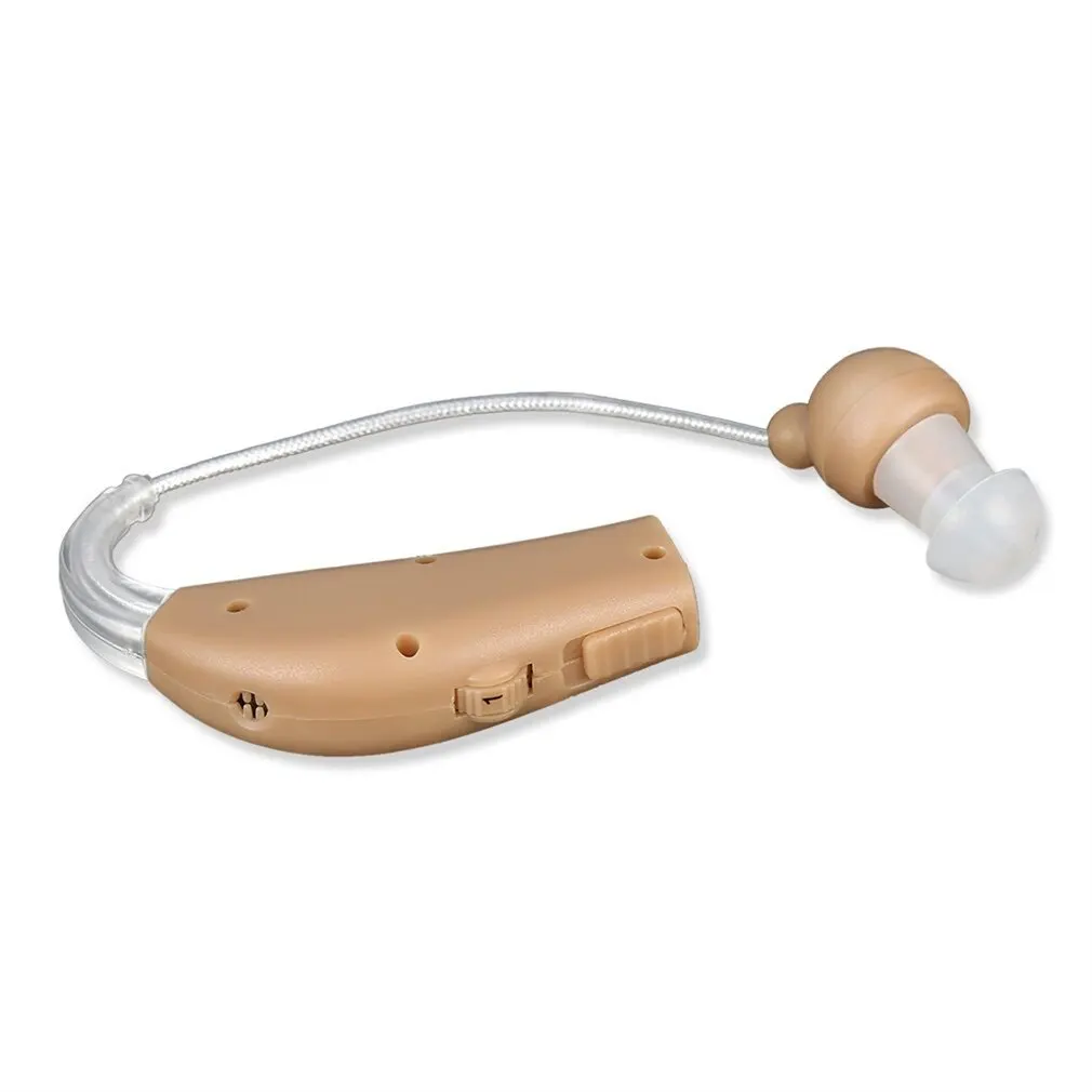 Rechargeable Plastic Hearing Aids Sound Voice Amplifier Behind The Ear US Plug JZ-1088F For The Elderly Hearing Aid EU/US Plug
