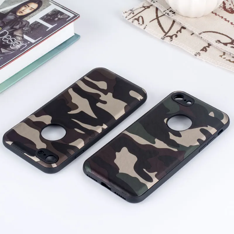 Camouflage cases for iphone 5 5S SE 6 7 8 X Plus silicone new design