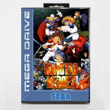 Gunstarheroes 2 16 бит игра sega Mega Drive карта с розничной коробкой для sega Mega Drive для Genesis