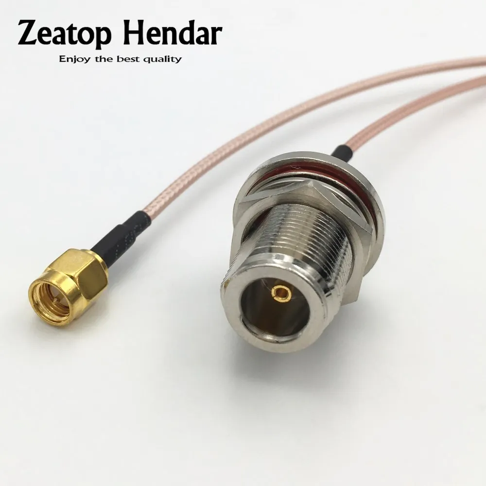 

1Pcs N Female Bulkhead Plug to SMA / RP-SMA Male / Female Jack RG316 RF Coaxial Jumper Cable Connector 15CM 20CM 30CM 50CM 1M