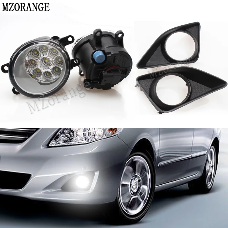 Online MZORANGE 9Leds faros antiniebla montaje Super brillante luz antiniebla para Toyota Corolla Avensis Camry Ractis Verso RAV 4 2003 2014