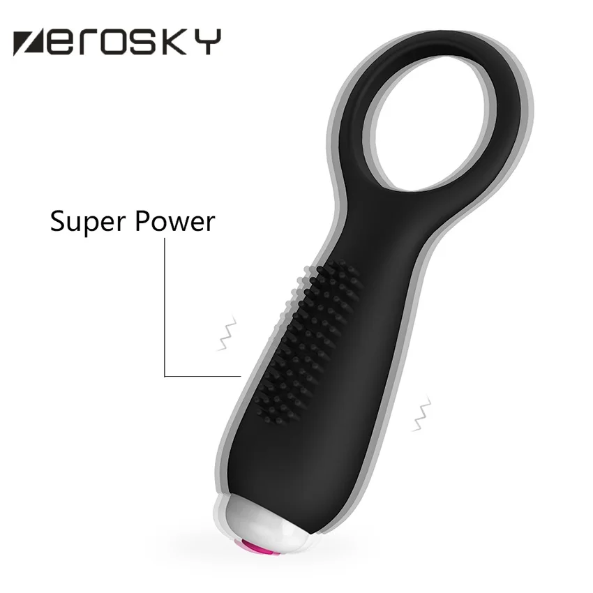Силиконовое вибрирующее кольцо на член Zerosky секс игрушки для мужчин игрушка